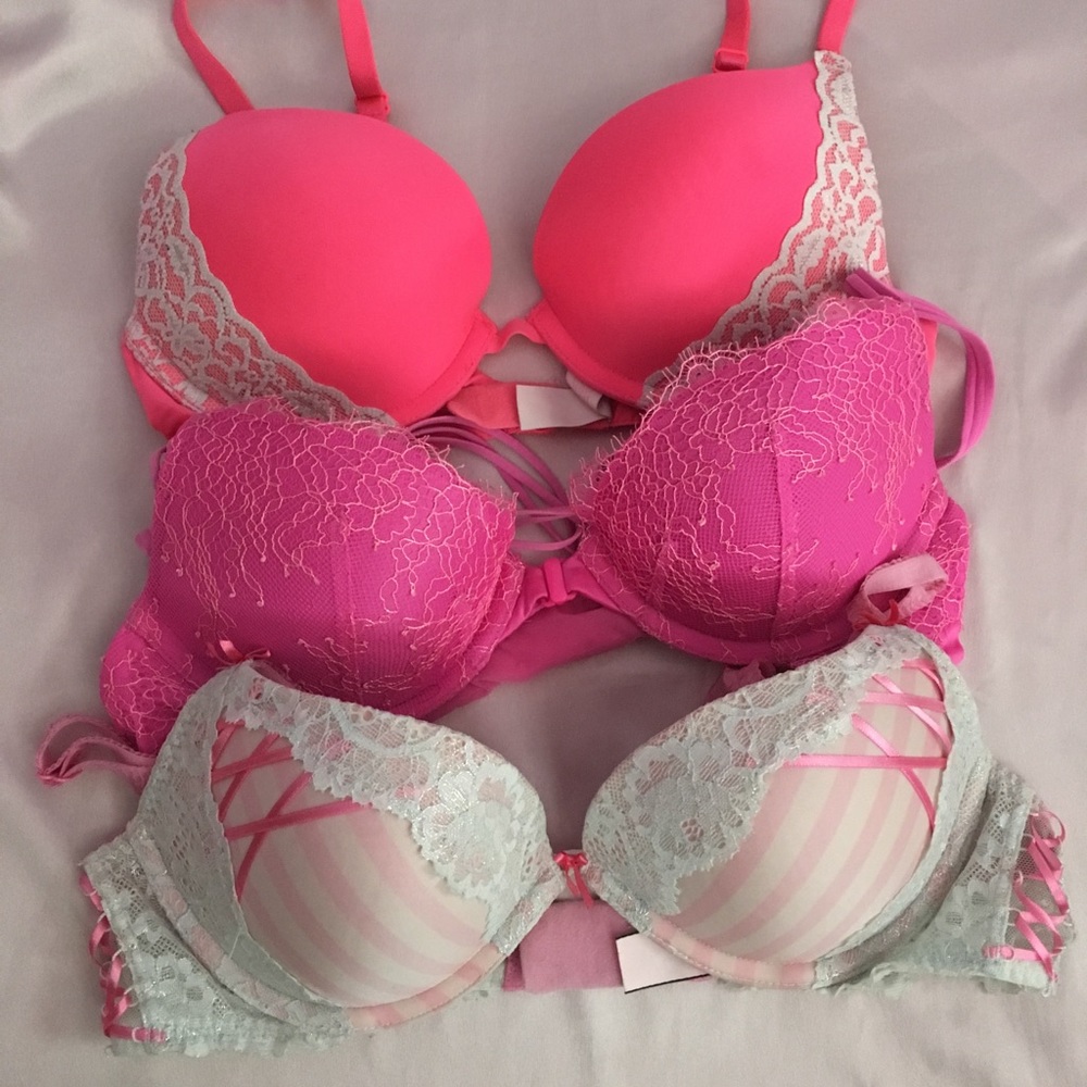 Victoria secret pink bras